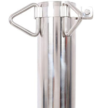 HOYOC 8ft Stainless Steel Pole, Heavy Duty Sun Sail Poles for Shade Sail with Base Plate & Height-Adjustable Shade Sail Canopy Post, Fence Post, Flagpole, Sign Post - Outdoor, Garden, Backyard,8FT