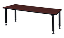 Regency Kee 60" x 30" Height Adjustable Classroom Table Mahogany Brown
