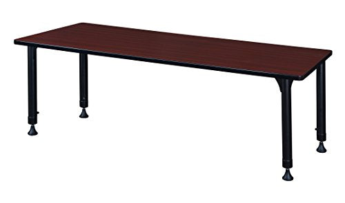 Regency Kee 60" x 30" Height Adjustable Classroom Table Mahogany Brown
