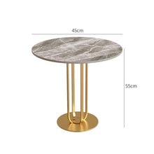 NRFJFOP Rock Board Side Living Room Small Tea Table Round Bedroom Bed Corner Hotel Sofa Edge