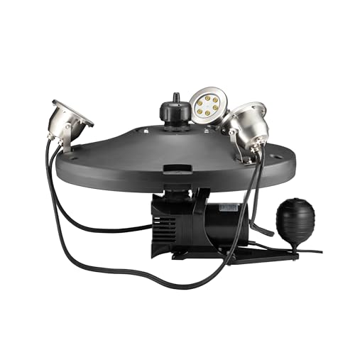 Superior Pond Floating Fountain 1/2 HP – White LED Light Kit, 100 ft Cord