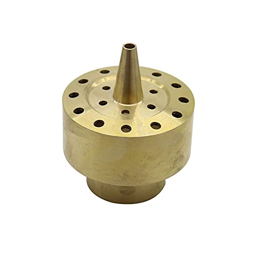 1Pc 1/4" 1/2" 3/4" 1" 1.5" 2" Brass Firework Water Column Fountain Nozzles Garden Landscape Pond Sprinkler Layer Flower Fountain (Size : 2 inch) (1.5 inch)