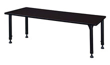 Regency Kitt Height Adjustable Classroom Table 72" x 30" Darkest Brown