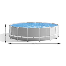 FFCJJDS 12-Foot Metal Frame Above Ground Swimming Pool with Filter Pump