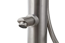 Wayime Free-Standing Brushed Stainless Steel 304 Outdoor Shower Silver