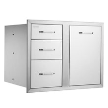 VEVOR Outdoor Kitchen Drawers 29.5"W x 22.6"H x 21.7"D Stainless Steel