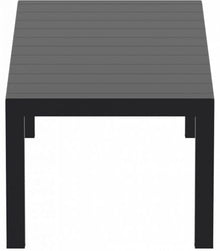 Compamia Vegas 86" Extendable Patio Dining Table in Black, Commercial Grade