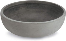 Crescent Garden Orinoco Double-Walled Plant Bowl 40-Inch Weathered Concrete