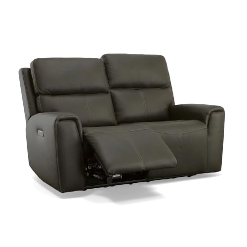 Flexsteel Power Reclining Loveseat with Power Headrests
