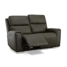 Flexsteel Power Reclining Loveseat with Power Headrests