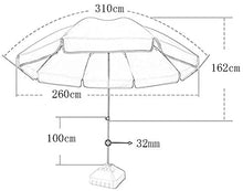GFJYKDL Parasol Umbrella Garden Shade Sail with Detachable Parts Easy to Carry, Waterproof Large Camping Tent Patio Umbrella Fishing Umbrella Shelter