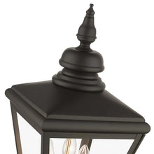 Livex Lighting 27375-01 Adams - 3 Light Large Outdoor Post Top Lantern in Traditional Style-26.75 Inches Tall and 10.63 Inches Wide, Finish Color: Antique Brass/Brushed Nickel