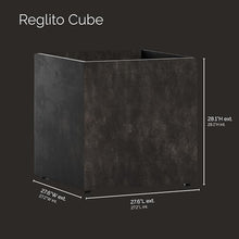 COSAPOTS Reglito Cube Planters for Outdoor Plants, Square Indoor/Outdoor