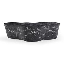 TOV Furniture Slab 59" Concrete Indoor/Outdoor Coffee Table in Faux Black Marble
