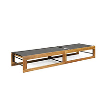 Christopher Knight Home Emile Outdoor Adjustable Chaise Lounges Set of 2 Black Teak