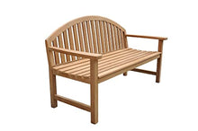 TeakStation Giverny 5 Feet Bench Grade A Teak Wood Luxurious Outdoor Garden Patio #39BH4