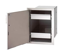 Fire Magic Premium Flush 14-inch Right-hinged Enclosed Cabinet Storage with Drawers with Soft Close - 53820sc-r