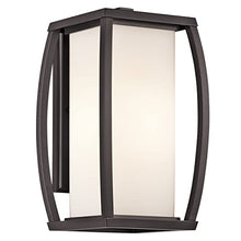 Kichler Bowen Outdoor Wall 1-Light Fixture Architectural Bronze 14.75-Inch