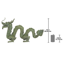 Design Toscano Asian Dragon of The Grand Temple Cast Bronze Garden Statue Green