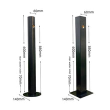 304 Stainless Steel Cylindrical Vertical Garden Water Column,Freestanding Hose Stand with Lock Faucet,Outdoor Antifreeze Faucet Water Dispenser Hydrant Water Feature Fountain