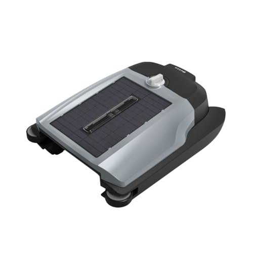 Betta Flex Solar-Powered Robotic Pool Skimmer – Cordless with Dual Cleaning Modes, Soft-Touch Pool Protection. Compatible with Infinity Edge, In-Ground & Above-Ground Pools (Grey)