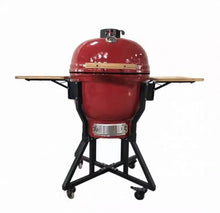JOSOGO 13 Inch Ceramic Charcoal Grill, Mini Outdoor BBQ Grill for Home, Hotel and Kitchen Use