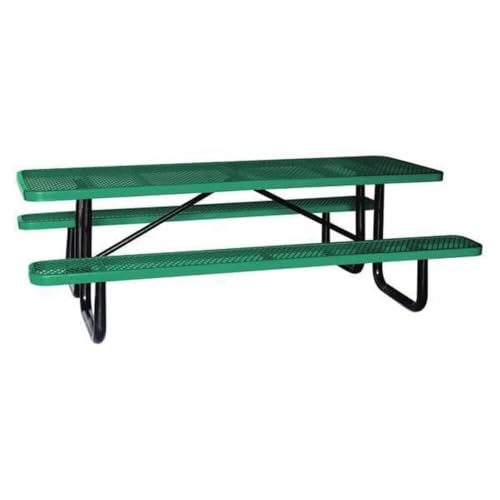 Picnic Table, 96" W x62" D, Green