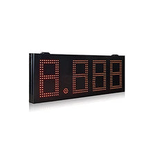 Outdoor Iron Box high Brightness 10 inch Green LED Digital Clock time dis-Play LED Digital Panel Gas Station Gas Price Sign for Office/Home/Living Room/School (Pcb Oil Price Plate 1)