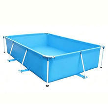 Rectangular Metal Frame Above Ground Swimming Pool, with Steel