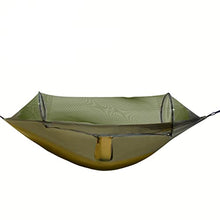 MaGiLL Outdoor Camping Leisure Portable Net Hammock with Awning Sun Protection Lightweight Hammock Swing