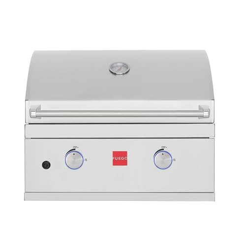 Fuego F27S-B-NG F27S-B 304SS Built-in Gas Grill, Stainless Steel