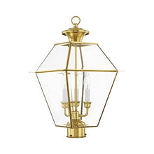Livex Lighting 2384-02 3-Light Light Fixture, Polished Brass