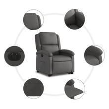 FUDUGEHMIOFWFJJ Power Lift Electric Recliner Chair Grey 28x34.1x39.2 Inches