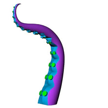 Giant Purple Inflatable Octopus Tentacle,Blow Up Outdoor Halloween Yard Decoration Inflatable Octopus Arm with Built-in Air Blower & Building Window Roof Advertising Decor (Purple-Model1, 10ftH)