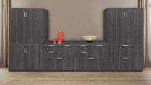 Regency Legacy Stacking Set with Storage Cabinets Ash Grey