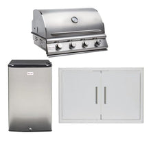 Blaze Prelude LBM 3-Piece 32-Inch Propane Outdoor Kitchen Package w/Refrigerator - BLZ-4LBM126-LP-3PC-SC