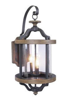 Craftmade Ashwood Extra Large Wall Mount Textured Black/Whiskey Barrel