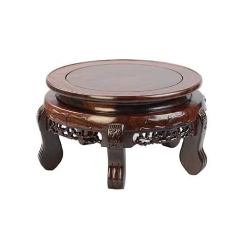 LUYOUBOZHU Vase Stand Chinese Style Ebony with Foot Bonsai Stand for Vase Teapot Potted Display Base(40cm)