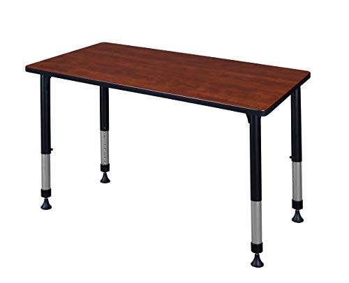 Regency Kitt Height Adjustable Classroom Table 48" x 30" Sangria