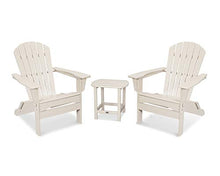 POLYWOOD South Beach 3-Piece Adirondack Chair Set with Side Table