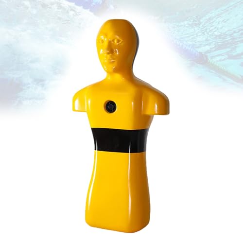 Lifeguard Training Manikin,50kg Rapid Water Injection Tool-Water Rescue Training Dummy,38.6in Sturdy Seamless HDPE Construction-Weighted Rescue Dummy,Professional Drills(Yellow)