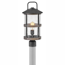 Hinkley Lakehouse Medium 12V Outdoor Post Lantern, Aged Zinc/Driftwood Gray