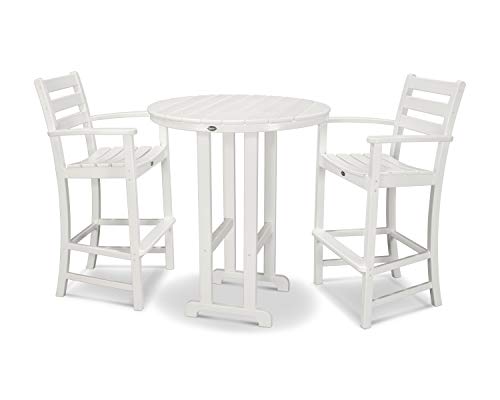 Trex Outdoor Furniture™ Monterey Bay 3-Piece Round Bar Set in Classic White