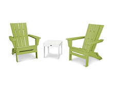 POLYWOOD Quattro 3-Piece Adirondack Chair Set with Side Table