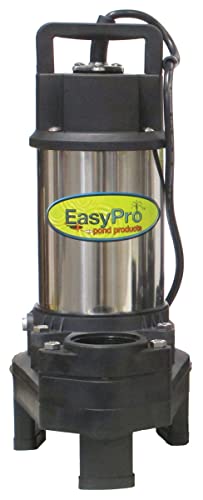 EasyPro TH250 Stainless Steel Waterfall and Stream Pump - Energy Efficient, Long Lasting Pump with 2 Year Warranty - 4100 GPH - 115 Volts | 20’ Power Cord