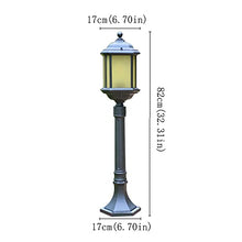 ZEELYDE Post Lights Outdoor,Outdoor Waterproof Electric Garden Light Aluminum Glass Lamp Shade Path Light Home Community Decoration Landscape Light LED Floor Lamp Night Lighting Fixture