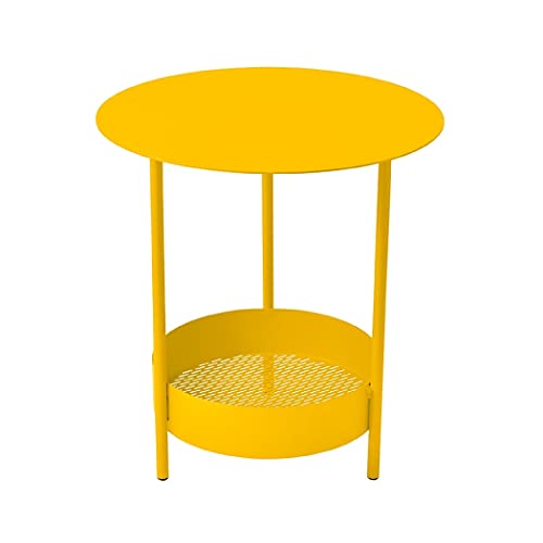 Fermob - Salsa Side Table - Ideal for Indoor & Outdoor Living Spaces - Made in France- Honey Color