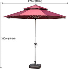 OREKPOT Patio Umbrella Outdoor Umbrella Garden Furniture Beach Umbrella Sunshade for Pool Patio & GardenUV Protection Adjustable Height Easy Setup