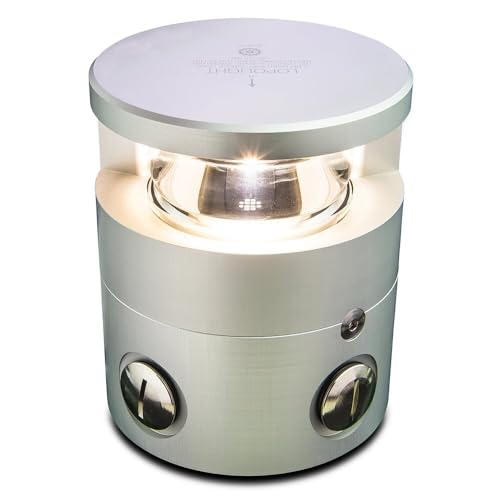 Lopolight Series 300-036 Masthead Light 5NM Horizontal Mount White Silver Housing