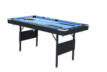 Gao Bao Long 5.5-Foot 3-in-1 Portable Folding Pool Table Blue